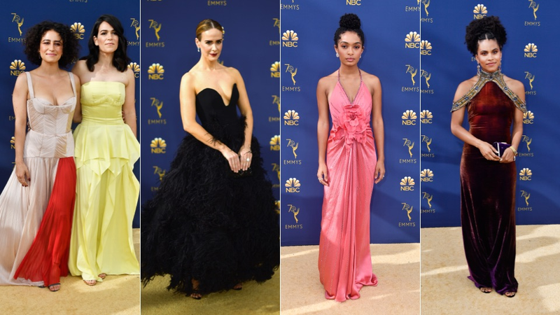 Illustration for article titled All the Demure & Sparkly Shit on the 70th Annual Emmys Red Carpet